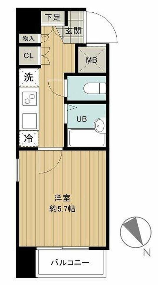 新品家具付きマンション芝浦A5