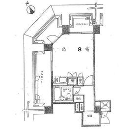 ロイヤルハイツ新宿御苑、角