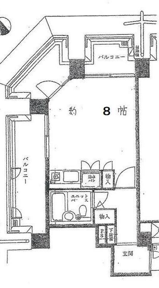 ロイヤルハイツ新宿御苑、角